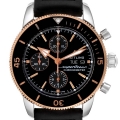 Breitling Superocean Heritage II Steel Rose Gold Mens Watch U13313 Box Card