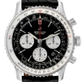 Breitling Navitimer 01 Black Dial Steel Mens Watch AB0121 Box Card