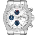 Breitling Aeromarine Super Avenger White Dial Steel Mens Watch A13381
