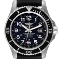 Breitling Superocean II 44mm Black Dial Steel Mens Watch A17392 Box Papers
