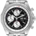 Breitling Bentley GT Black Dial Steel Mens Watch A13363 Papers
