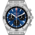 Breitling Chronomat B01 42 Blue Dial Steel Mens Watch AB0134