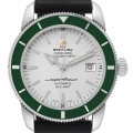Breitling Superocean Heritage 42 Green Bezel Steel Mens Watch A17321 Box Papers