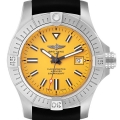 Breitling Avenger 45 Seawolf Yellow Dial Steel Mens Watch A17319 Box Card