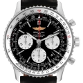Breitling Navitimer 01 Black Dial Steel Mens Watch AB0120 Box Papers