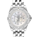 Breitling Cockpit Mother of Pearl Diamond Steel Ladies Watch A71356