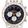 Breitling Navitimer 01 46mm Steel Rose Gold Black Dial Watch UB0127