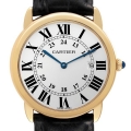 Cartier Ronde Solo 36mm Large Yellow Gold Steel Mens Watch W6700455