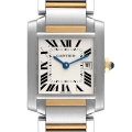 Cartier Tank Francaise Midsize Steel Yellow Gold Watch W51012Q4 Box Papers