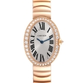 Cartier Baignoire Rose Gold Diamond Ladies Watch WB520002 Box Card Unworn
