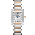 Cartier Tank Francaise Steel Rose Gold Diamond Ladies Watch WE110004 Box Papers