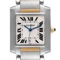 Cartier Tank Francaise Large Automatic Steel Yellow Gold Mens Watch W51005Q4