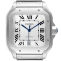 Cartier Santos Silver Dial Large Steel Mens Watch WSSA0018 Cartier Santos Silver Dial Large Steel Mens Watch WSSA0018
