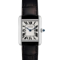 Cartier Tank Louis White Gold Black Strap Ladies Watch W1541056 Box Card Cartier Tank Louis White Gold Black Strap Ladies Watch W1541056 Box Card