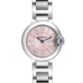 Cartier Ballon Bleu Pink Dial 28mm Steel Ladies Watch W6920038