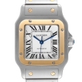 Cartier Santos Galbee XL Steel Yellow Gold Mens Watch W20099C4