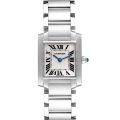 Cartier Tank Francaise Small Silver Dial Steel Ladies Watch W51008Q3 Box Papers