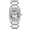 Cartier Tank Francaise Small Silver Dial Steel Ladies Watch W51008Q3 Box Papers