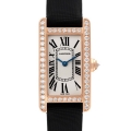 Cartier Tank Americaine Small Rose Gold Diamond Ladies Watch WJTA0002