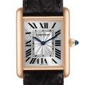 Cartier Tank Louis Rose Gold Mechanical Mens Watch WGTA0011 Box Card