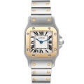 Cartier Santos Galbee Small Steel Yellow Gold Ladies Watch W20012C4 Papers