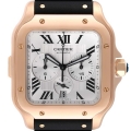 Cartier Santos XL Chronograph Rose Gold Mens Watch WGSA0017 Box Card Cartier Santos XL Chronograph Rose Gold Mens Watch WGSA0017 Box Card