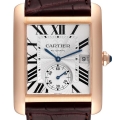 Cartier Tank MC Rose Gold Silver Dial Mens Watch W5330001 Box Papers