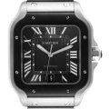 Cartier Santos Stainless Steel DLC Grey Dial Mens Watch WSSA0037 Unworn