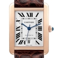 Cartier Tank Solo XL Rose Gold Silver Dial Mens Watch W5200026 Cartier Tank Solo XL Rose Gold Silver Dial Mens Watch W5200026