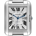 Cartier Tank Anglaise XL Steel Automatic Mens Watch W5310008 Box Papers