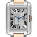 Cartier Tank Anglaise Large Steel Rose Gold Mens Watch W5310007 Cartier Tank Anglaise Large Steel Rose Gold Mens Watch W5310007