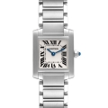 Cartier Tank Francaise Small Silver Dial Steel Ladies Watch W51008Q3 Papers