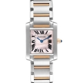 Cartier Tank Francaise Steel Rose Gold Mother of Pearl Dial Ladies Watch W51027Q4