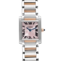 Cartier Tank Francaise Steel Rose Gold 160th Anniversary Ladies Watch W51036Q4 Papers