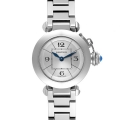 Cartier Miss Pasha Steel Silver Dial Quartz Ladies Watch W3140007