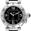 Cartier Pasha Seatimer Black Dial Automatic Steel Mens Watch W31077M7 Box Papers Cartier Pasha Seatimer Black Dial Automatic Steel Mens Watch W31077M7 Box Papers