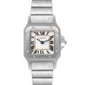Cartier Santos Galbee Silver Dial Small Steel Ladies Watch W20056D6