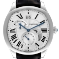 Cartier Drive Retrograde Large Day Night Indicator Steel Mens Watch WSNM0005 Box Card