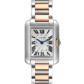 Cartier Tank Anglaise Small Steel Rose Gold Ladies Watch W5310036 Box Papers