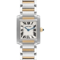 Cartier Tank Francaise Small Steel Yellow Gold Ladies Watch W51007Q4 Papers