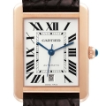 Cartier Tank Solo XL Rose Gold Silver Dial Mens Watch W5200026 Cartier Tank Solo XL Rose Gold Silver Dial Mens Watch W5200026