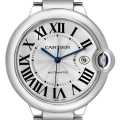 Cartier Ballon Bleu 42 Steel Automatic Silver Dial Mens Watch W69012Z4 Papers