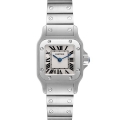 Cartier Santos Galbee Small Silver Dial Steel Ladies Watch W20056D6