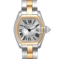 Cartier Roadster Small Steel Yellow Gold Silver Dial Ladies Watch W62026Y4