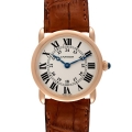 Cartier Ronde Louis 18K Rose Gold Silver Dial Ladies Watch W6800151 Box Papers