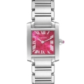 Cartier Tank Francaise Raspberry Dial Limited Edition Watch W51030Q3 Box Papers