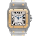 Cartier Santos Galbee XL Steel Yellow Gold Mens Watch W20099C4