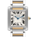 Cartier Tank Francaise Midsize Steel Yellow Gold Ladies Watch W51012Q4 Box Papers