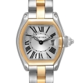 Cartier Roadster Small Steel Yellow Gold Silver Dial Ladies Watch W62026Y4