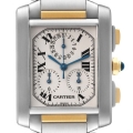 Cartier Tank Francaise Steel 18K Yellow Gold Chronograph Watch W51004Q4